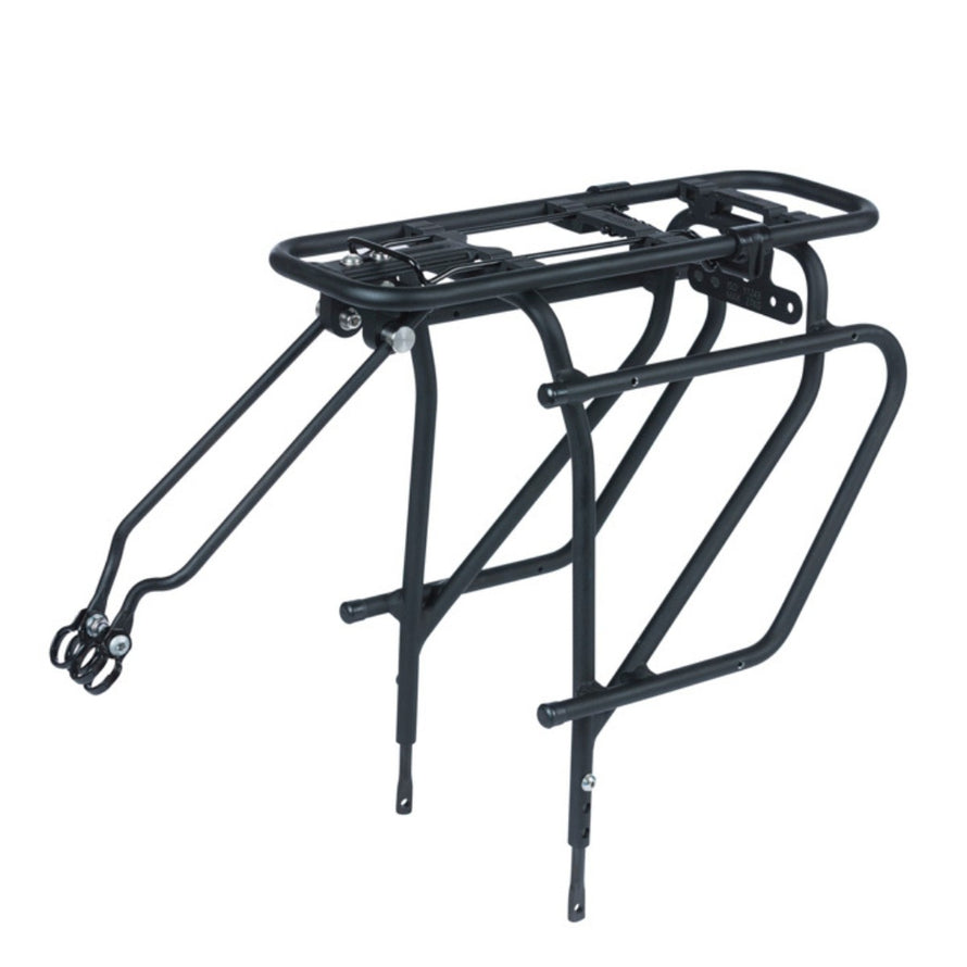 Porte-bagages arrière Basil Universal Cargo MIK robuste pour sacoches MIK Studs compatible vélos urbains