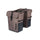 Sacoche double Basil Move 2 x 15L taupe avec fixation universelle et zip pour porte-bagages vélo