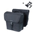Sacoche double vélo Basil GO amovible 2x16L noire avec fixation rapide pour porte-bagages