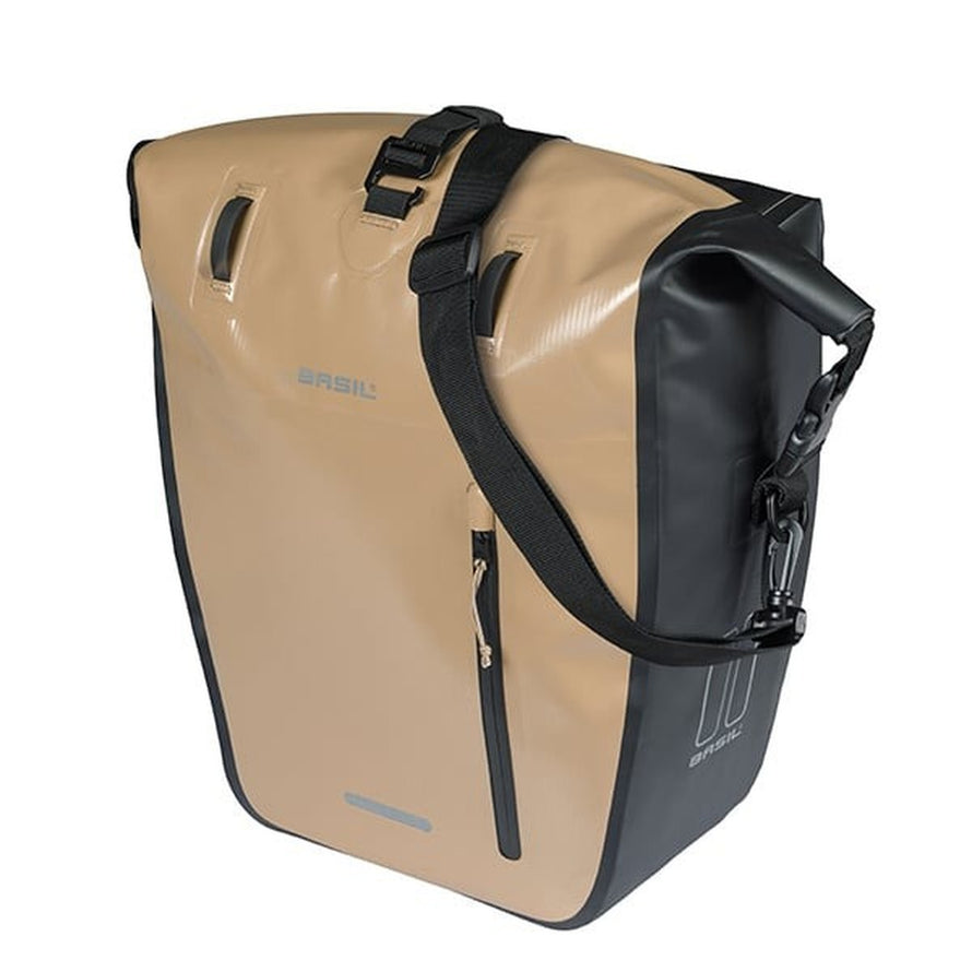 fahrradtasche beige Basil Rivo – Wasserdichte Fahrradtasche für Bikepacking