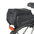 Sacoche vélo Basil Move Trunkbag 10-26L noire compatible porte-bagages MIK, robuste et modulable pour cyclisme urbain