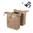 Sacoches doubles Basil Brooklyn 2 x 20,5L beige, robustes et imperméables pour vélo de ville
