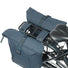 Sacoches doubles Basil Brooklyn 2 x 20,5L bleu foncé, étanches et pratiques pour vélo urbain