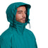 Veste pluie homme Basil Skane bleu-vert avec capuche ajustable, imperméable et légère pour cyclistes urbains
