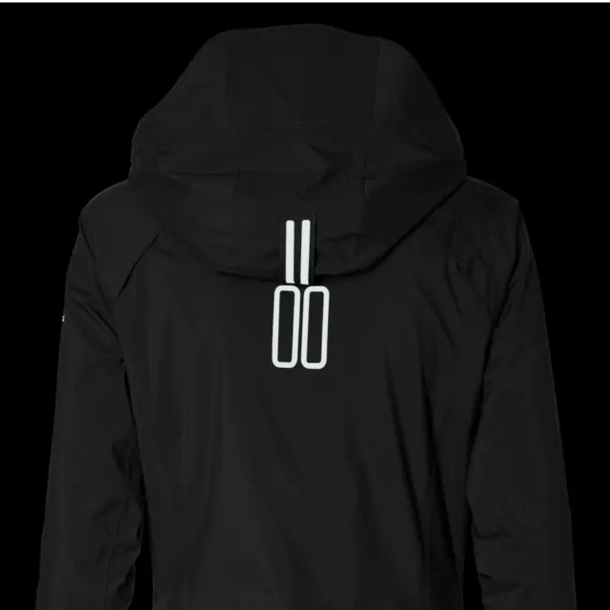 Veste imperméable Basil Skane noire avec éléments réfléchissants pour cyclistes urbains exigeants