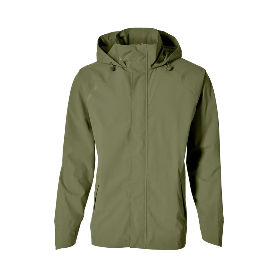 Veste imperméable Basil Hoga unisexe verte pour vélo avec capuche, protection optimale contre la pluie