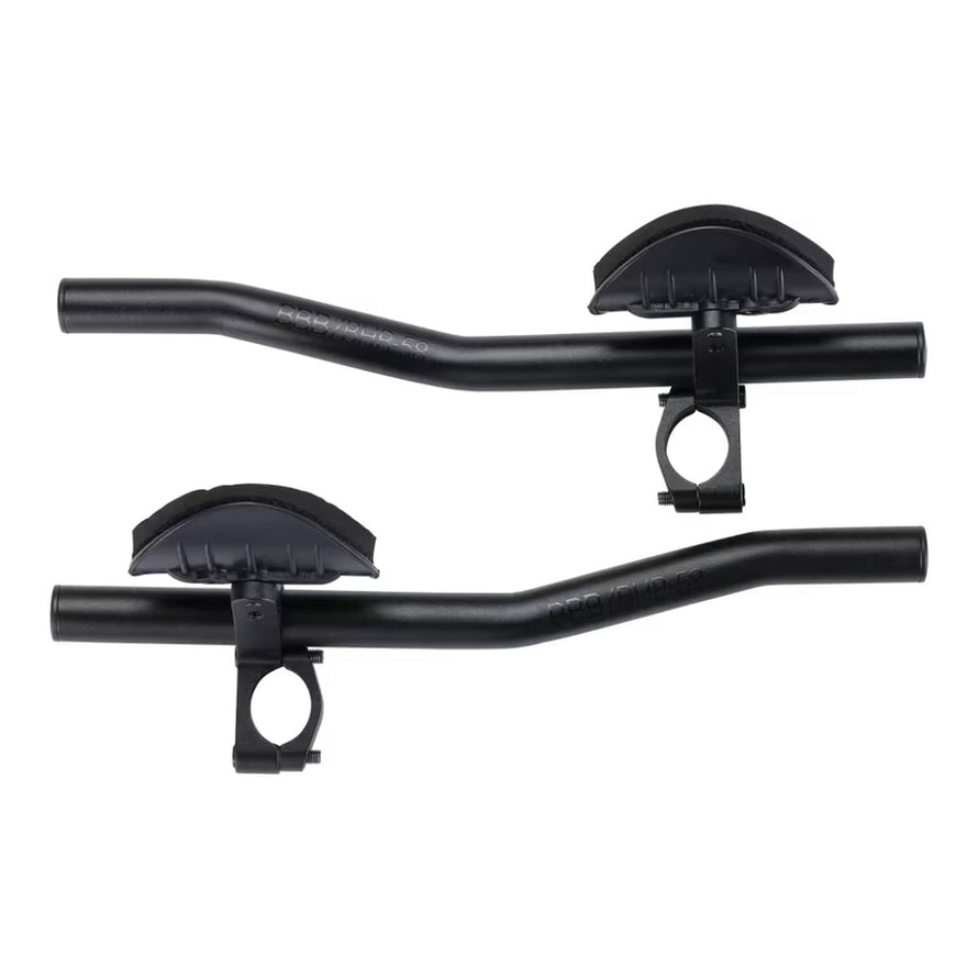 Prolongateurs vélo BBB AeroLight avec repose-bras ergonomiques pour position aérodynamique et confort ajustable