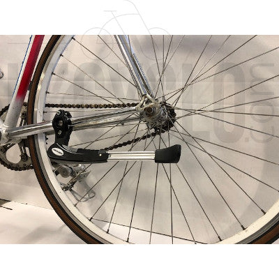 Newton Béquille de vélo arrière réglable en aluminium noir