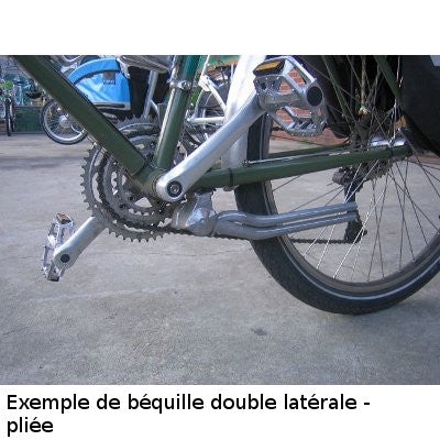 Béquille Double vélo - DUOKON - Center Mount Double Leg - Hauteur