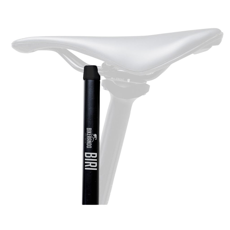 Béquille vélo télescopique sur rail de selle 