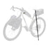 Béquille vélo télescopique Bikerando sur rail de selle pour vélo de voyage. 