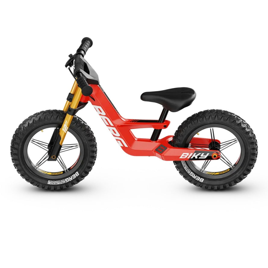 Draisienne VTT evolutive rouge avec frein pour enfants des 2.5 ans Berg Biky Cross - vue 2