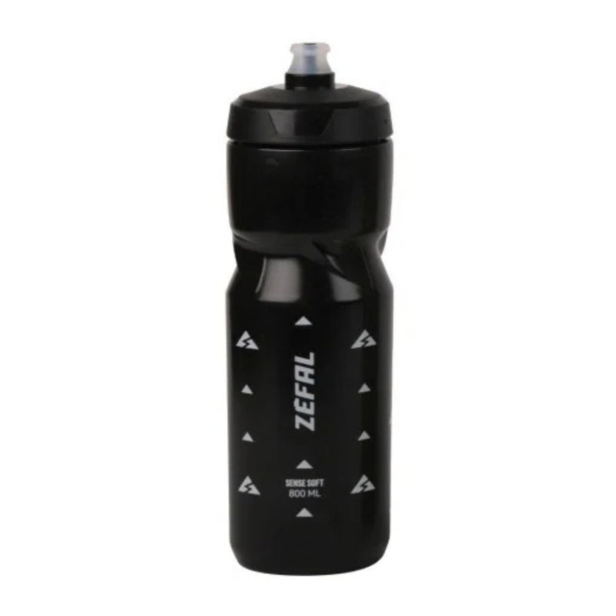 Bidon vélo Zefal Sense Soft 800ml noir avec tétine souple amovible pour cyclistes exigeants