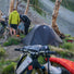Tente Copper Spur IL2 Bikepack de Big Agnes installée en pleine nature pour cyclotourisme et bikepacking