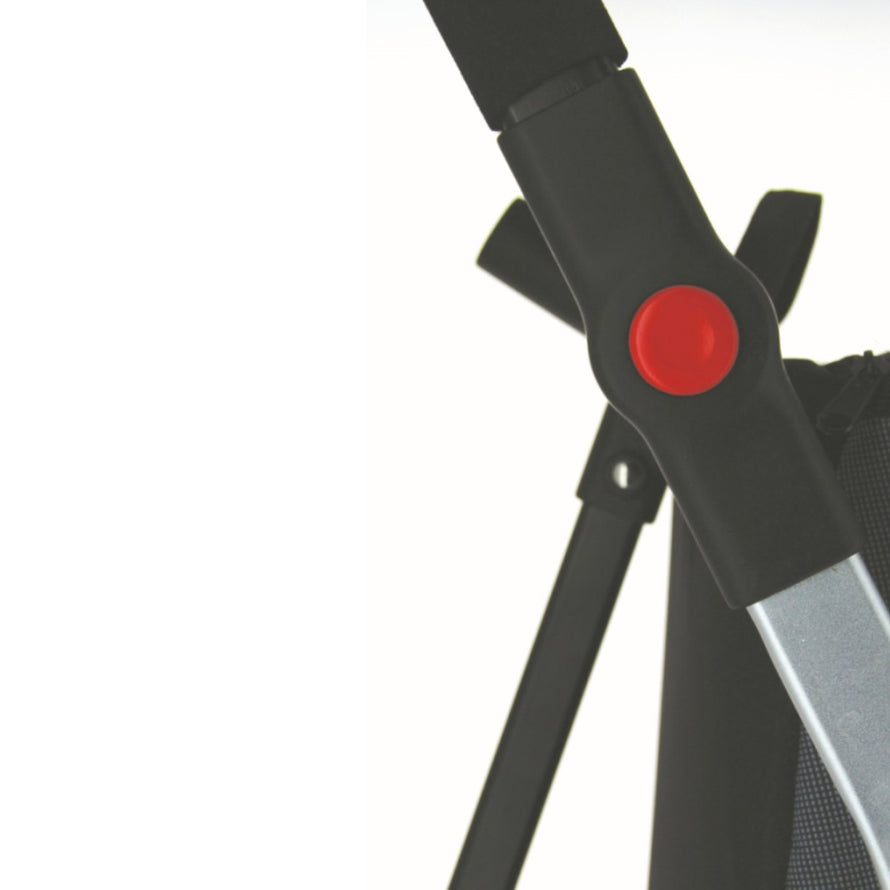 Bouton de pliage rouge sur remorque vélo chariot Shopping Trailer 50L de bike_original pour un rangement facile