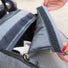 Détail fermeture éclair robuste remorque vélo chariot Shopping Trailer 50L de bike_original pour sécurité et facilité d'accès