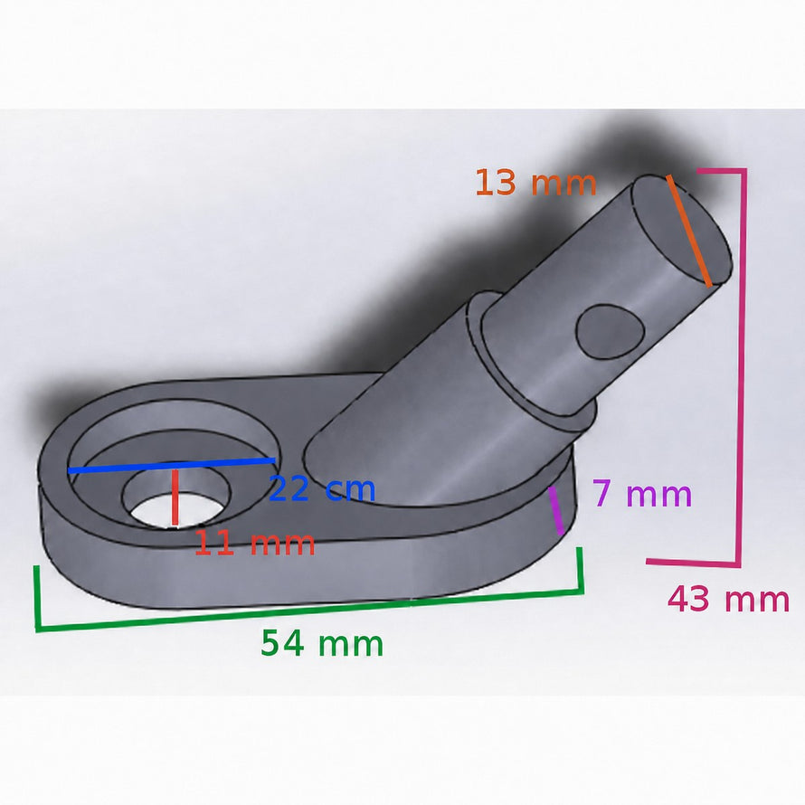 Fixation arriere sur roue remorque velo blue bird modele compact et fiable pour installation rapide et securisee