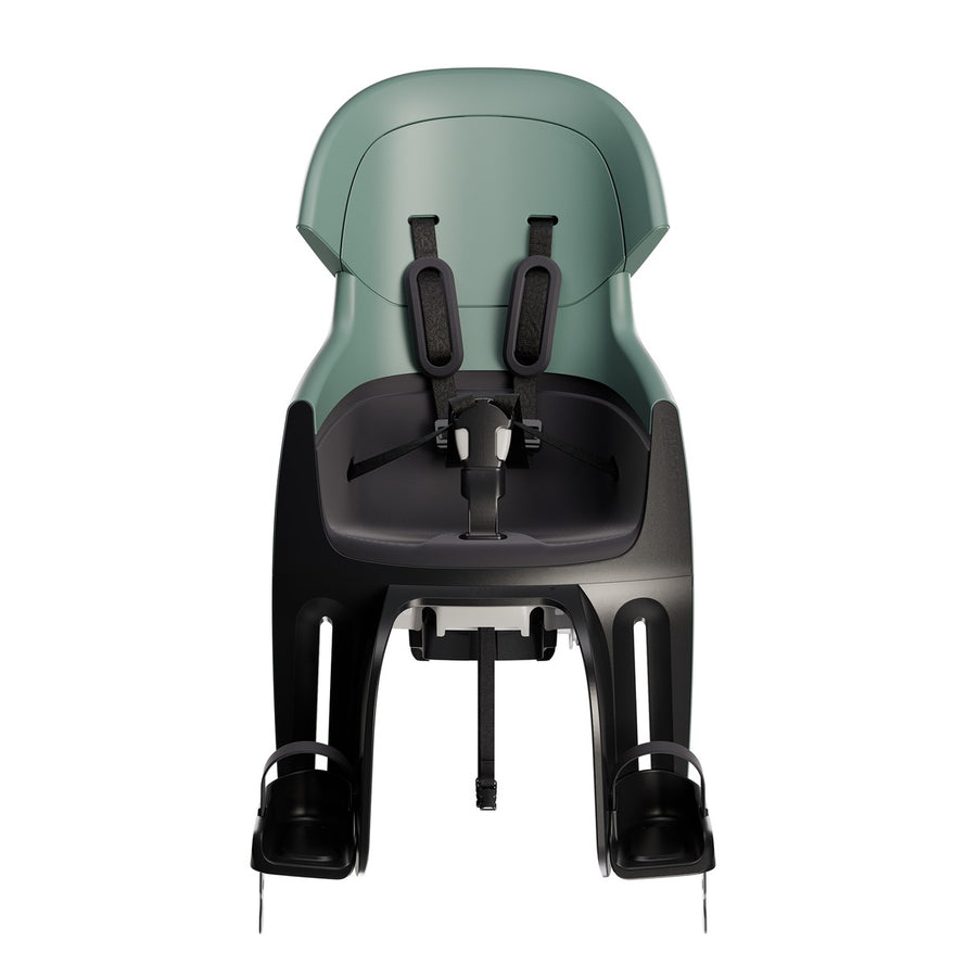 Siege velo enfant Bobike Evolve Maxi inclinable et evolutif pour porte-bagages avec harnais et repose-pieds reglables
