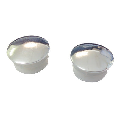 Bouchons de guidon chromé pour vélo - La paire  - #3