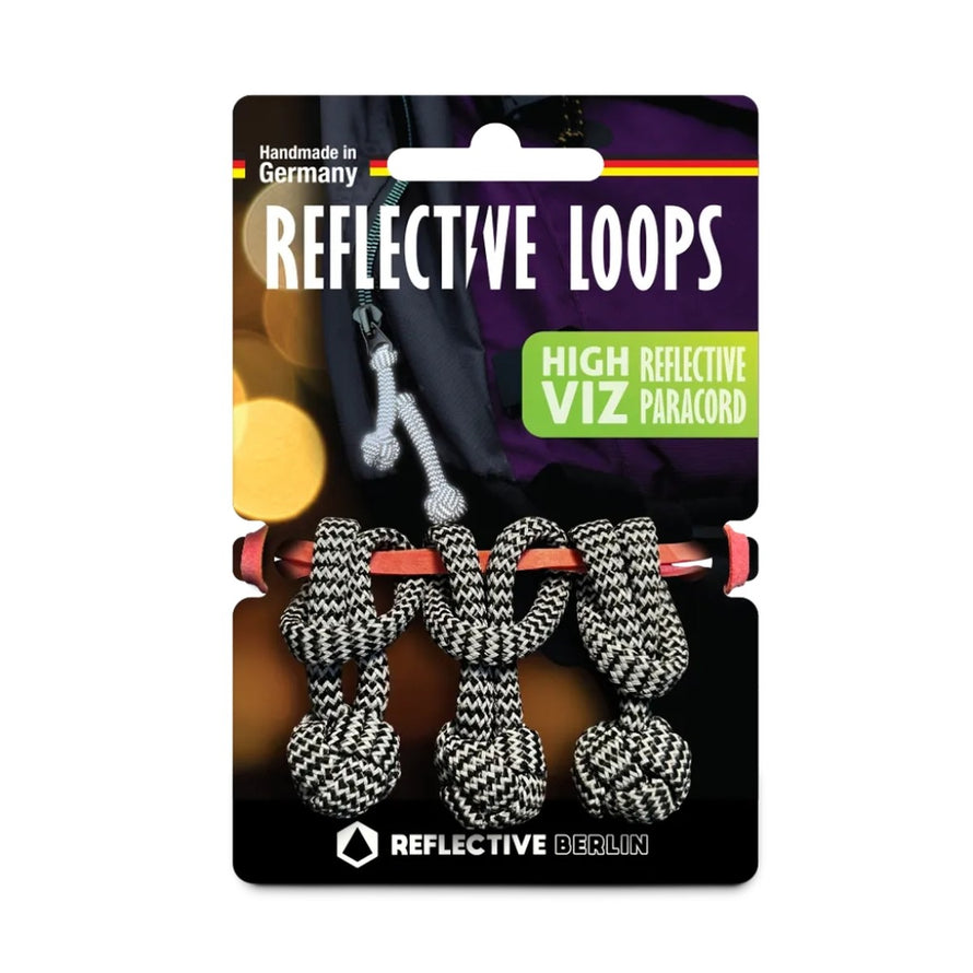 Boucles reflechissantes Reflective Berlin pour velo, assurant securite et haute visibilite en conditions de faible luminosite