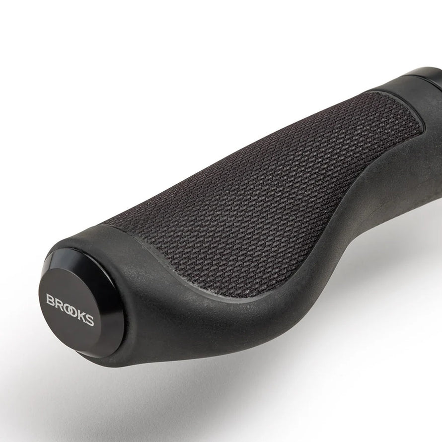 Poignées vélo ergonomiques et imperméables Brooks Ergonomic Rubber Grips pour confort optimal