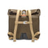 Sac à dos sacoche Brooks Pickwick Porter pour vélo pliant vue dos avec sangles ajustables en toile beige
