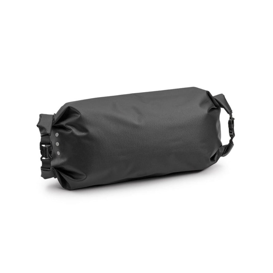 Sacoche de guidon Brooks Scape HandleBar Roll 9 L noire, étanche et résistante pour vélo aventure et bikepacking