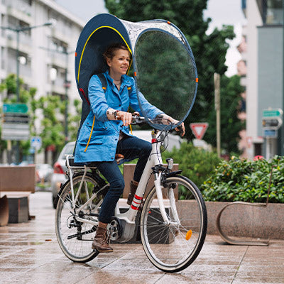 Poncho vélo enfant : Pour rouler même sous la pluie !