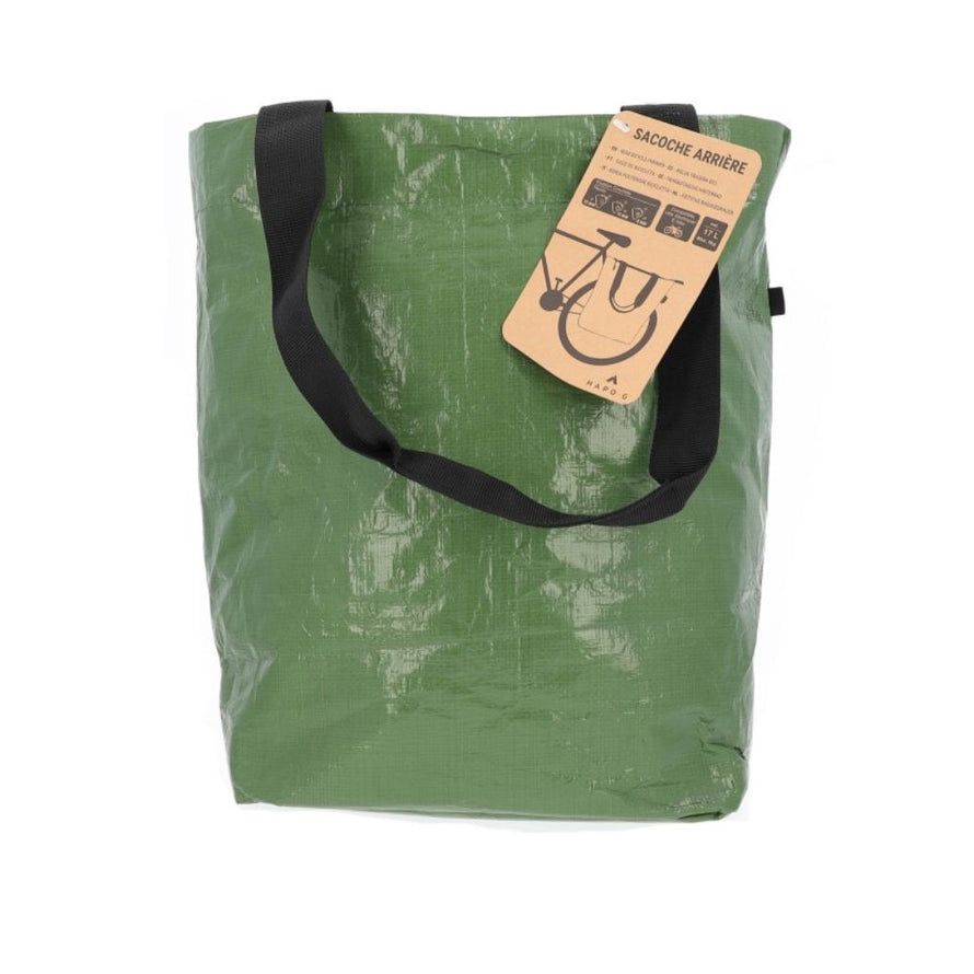 Sacoche cabas pour porte-bagages vélo Hapo-G vert
