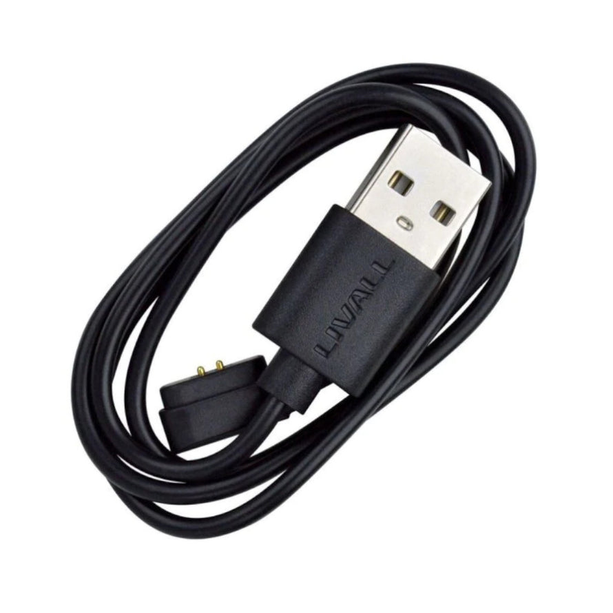 Câble chargeur magnétique casque vélo Livall enroulé