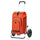 Caddie vélo Andersen Royal Plus avec sac isotherme 62L orange, idéal pour courses et balades à vélo