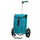 Caddie pour velo Andersen Tura avec sac etanche Ortlieb bleu, ideal pour transport courses et balades