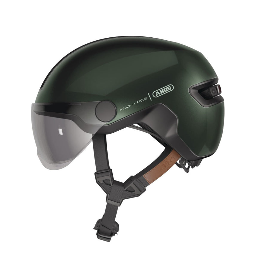 abus fahrradhelm in vizz ABUS HUD-Y Ace Citybike Fahrradhelm mit Visier für Erwachsene