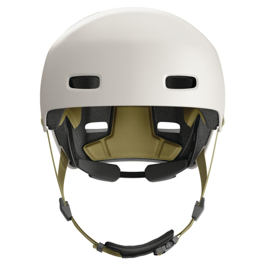 Casque Abus Xoxo Eco écoresponsable recyclé coloris Birch Taupe pour adulte unisexe urbain confortable vélo