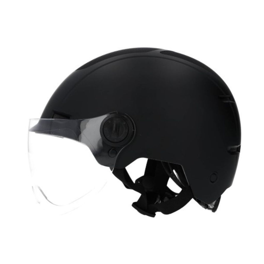 Casque CoolRide Trendyà visière  avec coque in Mold et système Headlock noir urbain