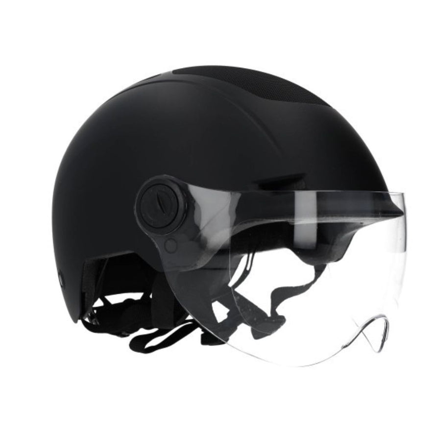 Casque CoolRide Trendyà visière  avec coque in Mold et système Headlock noir design
