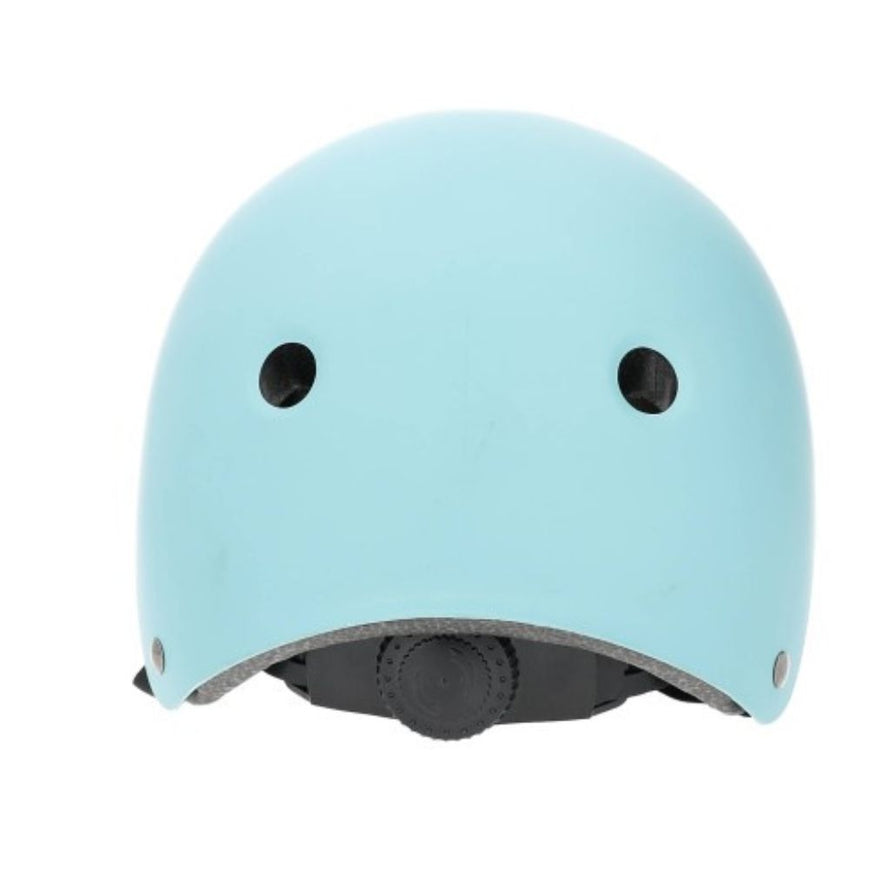 Vue arrière du casque Coolride Shark bleu pour enfant avec orifices de ventilation.