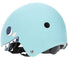 Casque enfant multisports Coolride Shark bleu avec dents de requin visibles sur le côté.
