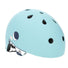 Casque enfant multisports Coolride Shark bleu avec dents de requin visibles sur le côté et aérations. 