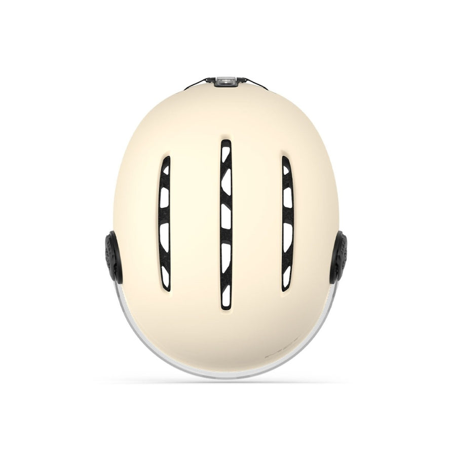 Casque Met Vibe On Mips ecru avec systeme de ventilation optimise pour cyclisme urbain