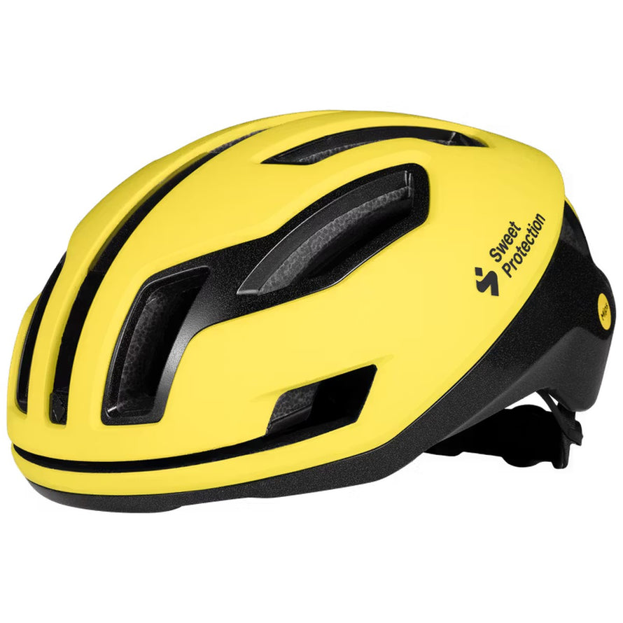 Casque Sweet Protection Falconer 2Vi Mips jaune mat, sécurité et confort pour cyclistes urbains et sportifs - vue 2