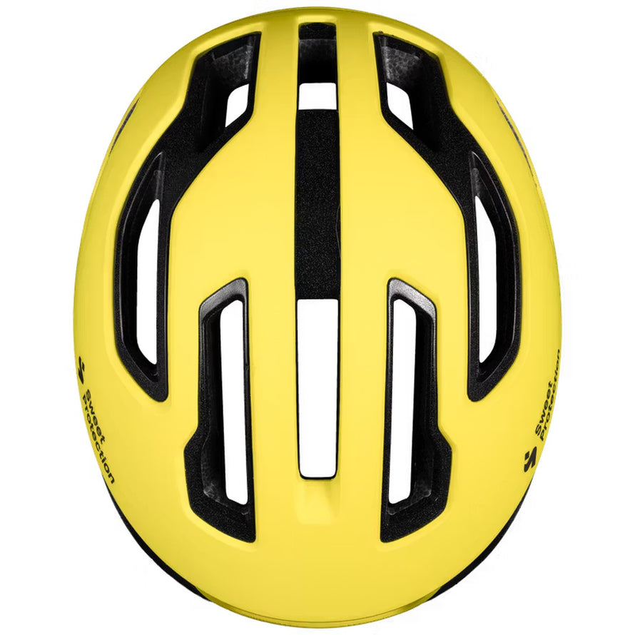 Casque Sweet Protection Falconer 2Vi Mips jaune mat, protection légère et ventilation optimisée pour cyclistes exigeants