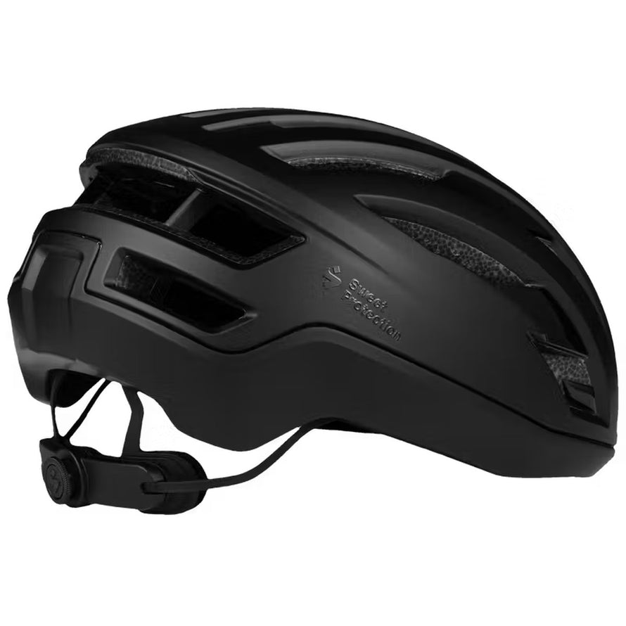 Casque Sweet Protection Fluxer Mips noir lisse, alliant légèreté et protection pour cyclistes urbains et sportifs