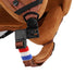 Fermeture securisee Fidlock avec sangle tricolore sur casque urbain Optimiz O404 pour velo en ville
