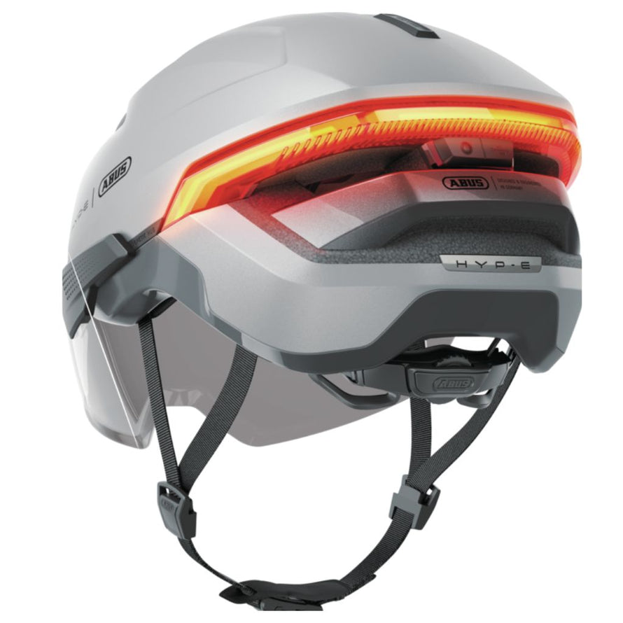 Casque vélo Abus Hyp-E Ace avec éclairage arrière led sur toute la largeur pour une meilleure sécurité nocturne