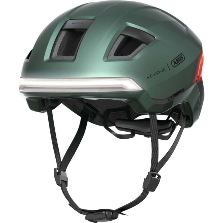 Casque vélo électrique Abus  Hype-e unisexe lumineux éclairage visibilité clignotant Zoom Spin In Mold Hard Shell