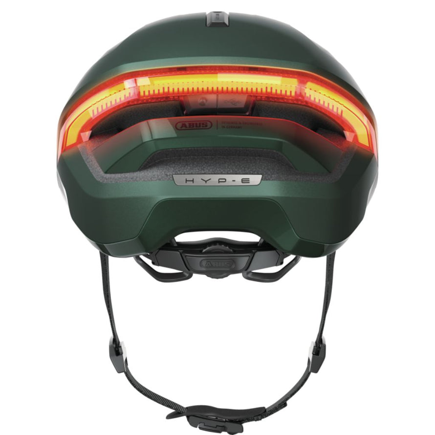 Casque vélo électrique Abus  Hype-e unisexe lumineux éclairage visibilité clignotant Fidlock In Mold Hard Shell