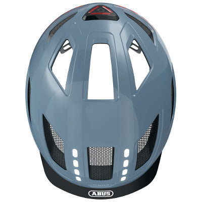 Casque vélo avec éclairages Abus Hyban 2.0 LED Signal Glacier - #5