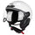 Casque vélo CGM Ebi Mono blanc avec visière et oreillettes amovibles, marque 20, alliant confort et sécurité