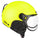 Casque velo CGM Ebi Mono jaune fluo avec visiere et oreillettes amovibles, marque 20, securite et style urbain
